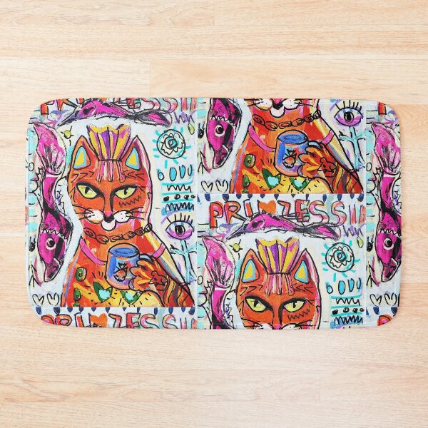 Item preview, Cat princess abstract Original painting Design designed and sold by VolynskaDesign.