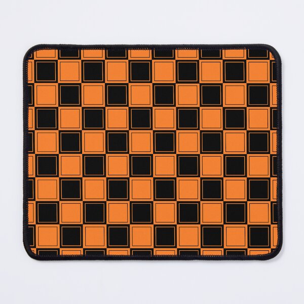 Item preview, Lined Checkered Orange and Black designed and sold by lornakay.