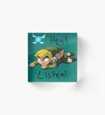 Link & Navi - The Legend Of Zelda Acrylic Block