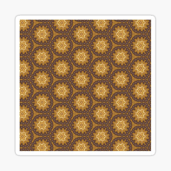 Item preview, Rustic Golden Geo Pattern designed and sold by Sheila Wenzel Ganny.