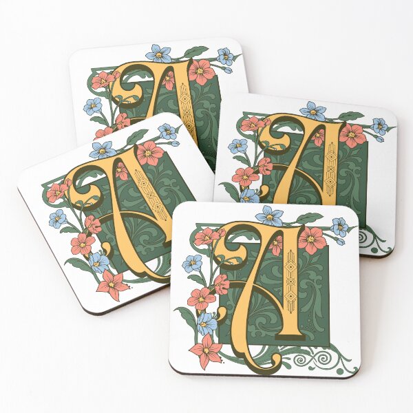 Item preview, Art Nouveau Letter A, Ornamental Letter A, Art Deco designed and sold by NatureFood.