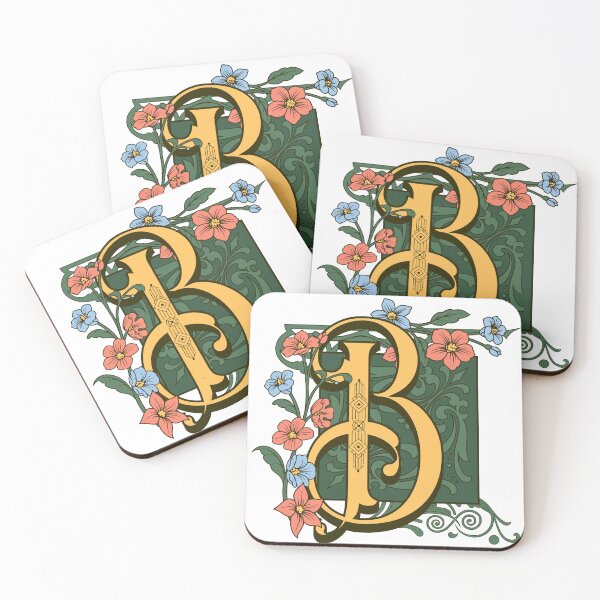 Item preview, Art Nouveau Letter B, Ornamental Letter B, Art Deco designed and sold by NatureFood.