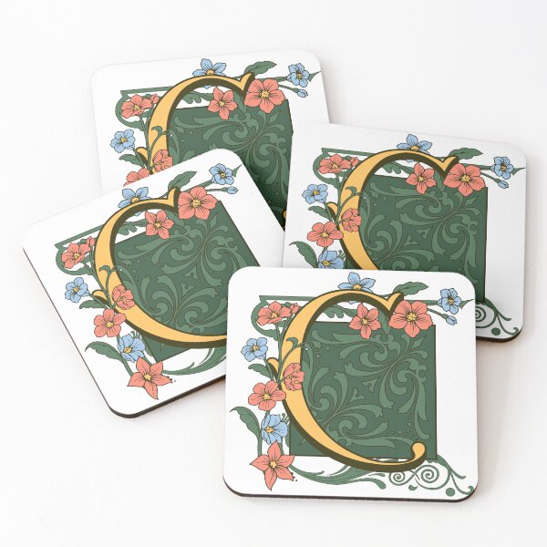 Item preview, Art Nouveau Letter C, Ornamental Letter C, Art Deco designed and sold by NatureFood.