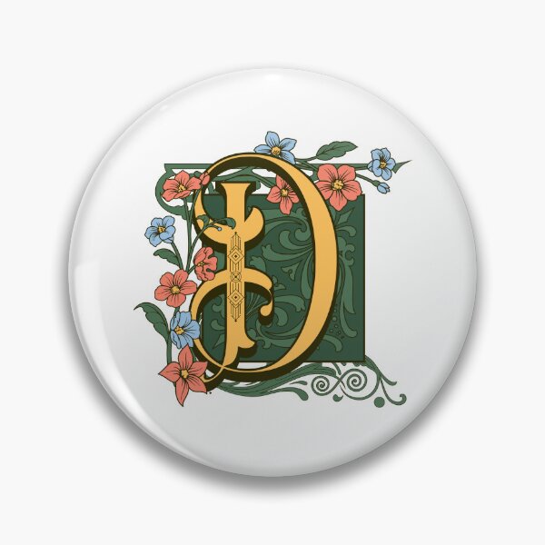 Item preview, Art Nouveau Letter D, Ornamental Letter D, Art Deco designed and sold by NatureFood.