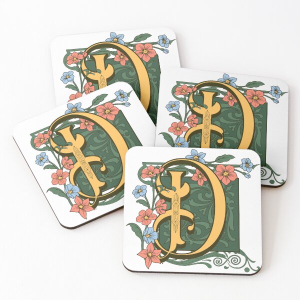 Item preview, Art Nouveau Letter D, Ornamental Letter D, Art Deco designed and sold by NatureFood.