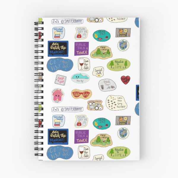 Item preview, JW bullet journal stickers2 - doodle style designed and sold by Shutterbunny Art & Creative.