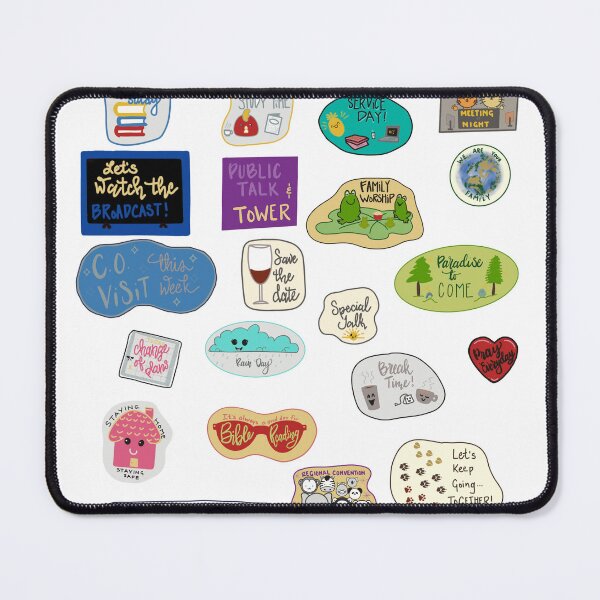 Item preview, JW bullet journal stickers2 - doodle style designed and sold by Shutterbunny Art & Creative.
