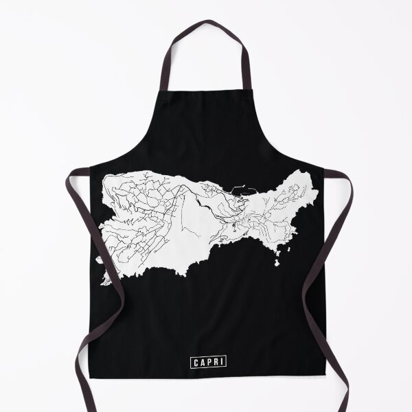 Aperçu de l'œuvre Capri, Italy Street Map créée et vendue par InkistPrints.