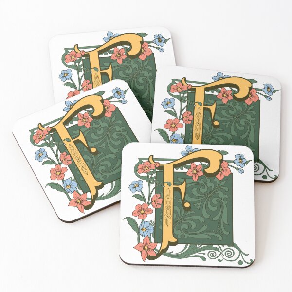 Item preview, Art Nouveau Letter F, Ornamental Letter F, Art Deco designed and sold by NatureFood.