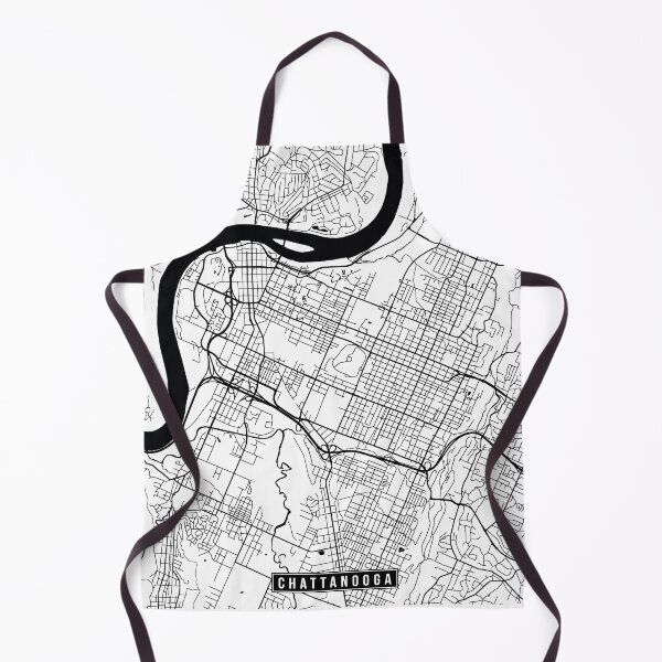 Item preview, Chattanooga, Tennessee Street Map designed and sold by InkistPrints.