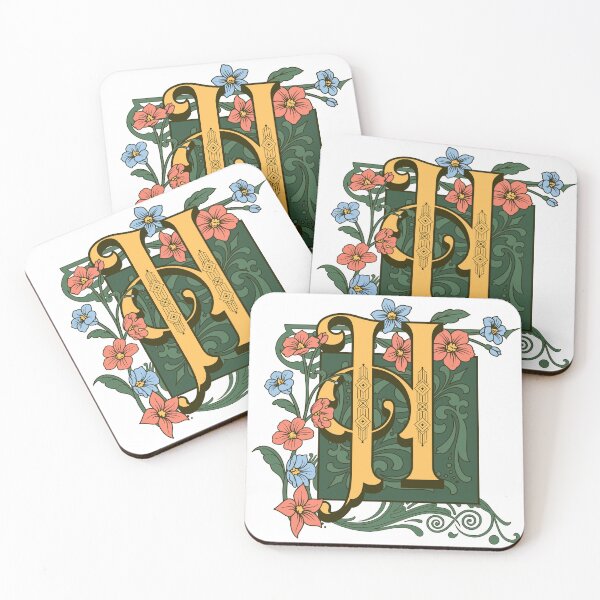 Item preview, Art Nouveau Letter H, Ornamental Letter H, Art Deco designed and sold by NatureFood.
