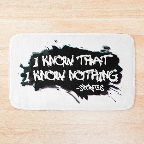 Item preview, I know that I know nothing. designed and sold by amandartwork.