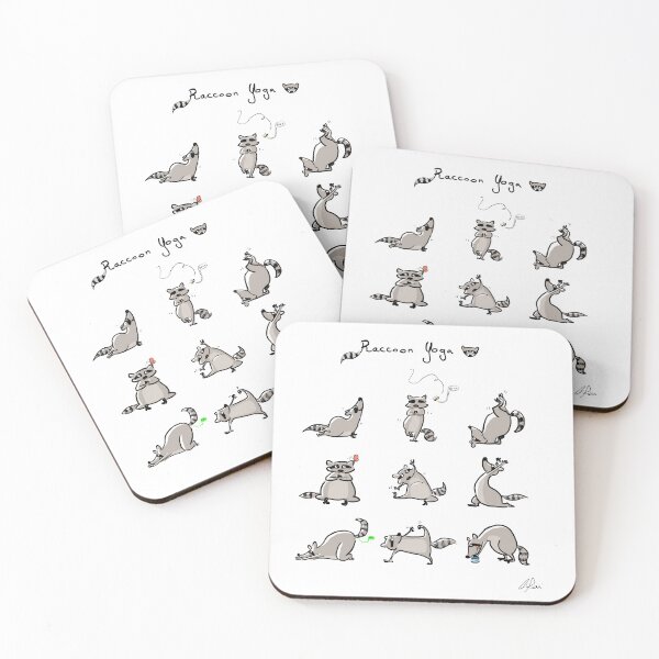 Item preview, Raccoon Yoga  designed and sold by RedFoxBoutique.