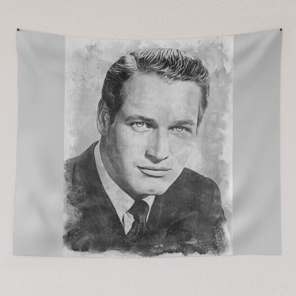 Item preview, Paul Newman Art - watercolor bw - D42 designed and sold by DecoVintage.