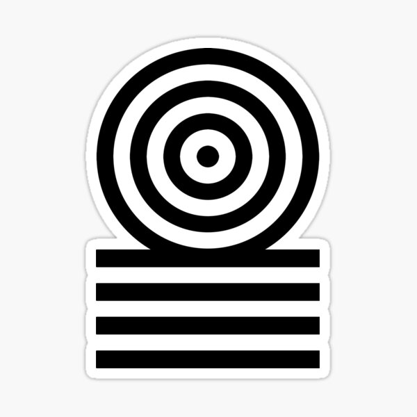 Target2 (Black) Sticker