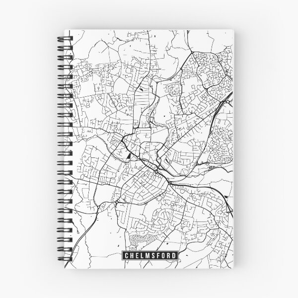 Item preview, Chelmsford, England Street Map designed and sold by InkistPrints.