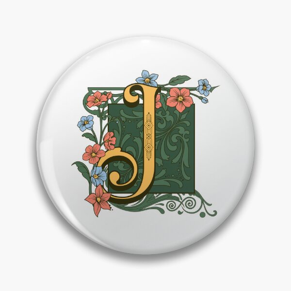 Item preview, Art Nouveau Letter J, Ornamental Letter J, Art Deco designed and sold by NatureFood.