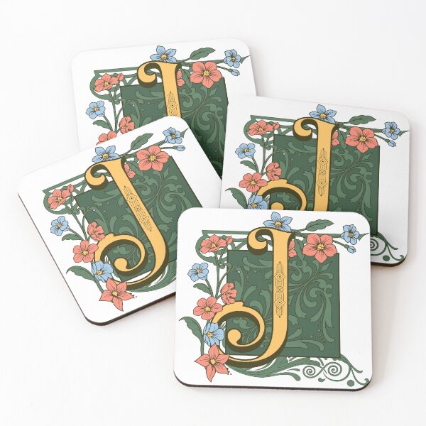 Item preview, Art Nouveau Letter J, Ornamental Letter J, Art Deco designed and sold by NatureFood.