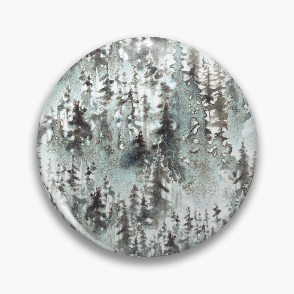 Item preview, Watercolor winter trees on light blue and grey designed and sold by victorsboutique.