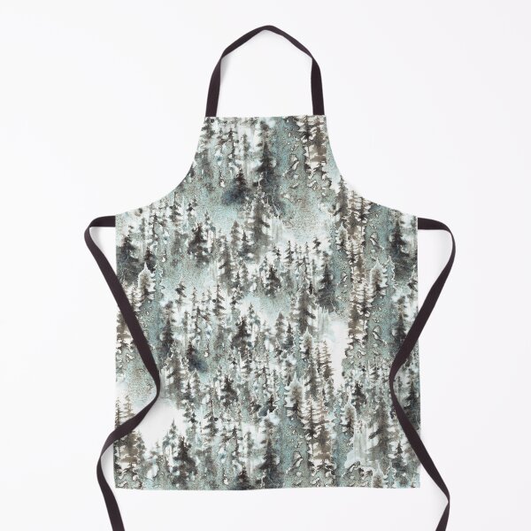 Item preview, Watercolor winter trees on light blue and grey designed and sold by victorsboutique.