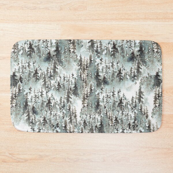 Item preview, Watercolor winter trees on light blue and grey designed and sold by victorsboutique.