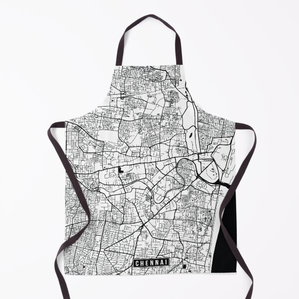 Item preview, Chennai, India Street Map designed and sold by InkistPrints.