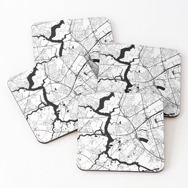 Item preview, Chesapeake, Virginia Street Map designed and sold by InkistPrints.