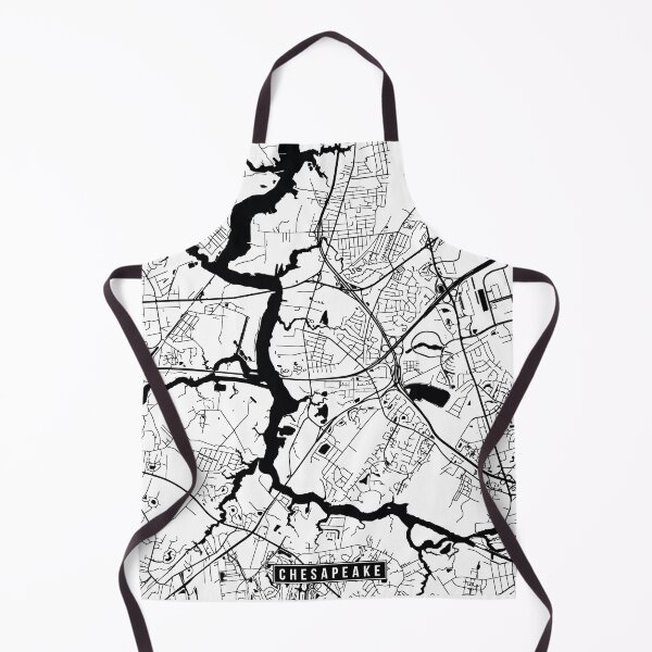 Artikelvorschau, Chesapeake, Virginia Street Map entworfen und verkauft von InkistPrints.