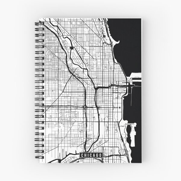 Item preview, Chicago, Illinois Street Map designed and sold by InkistPrints.