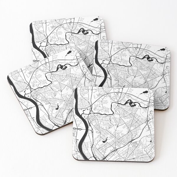 Item preview, Chicopee, Massachusetts Street Map designed and sold by InkistPrints.