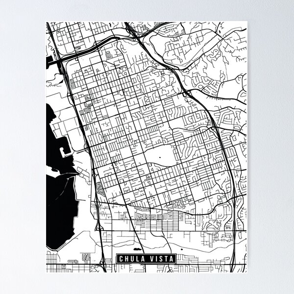 Item preview, Chula Vista, California Street Map designed and sold by InkistPrints.