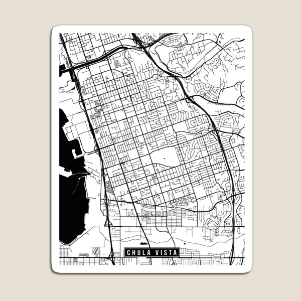 Item preview, Chula Vista, California Street Map designed and sold by InkistPrints.