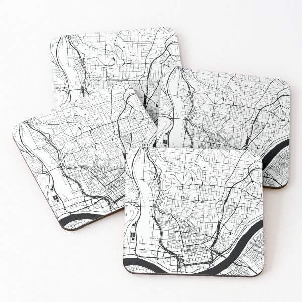 Item preview, Cincinnati, Ohio Street Map designed and sold by InkistPrints.