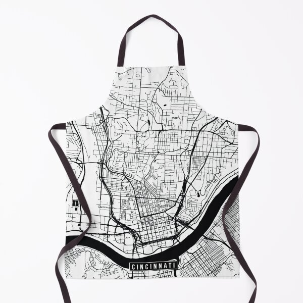 Item preview, Cincinnati, Ohio Street Map designed and sold by InkistPrints.