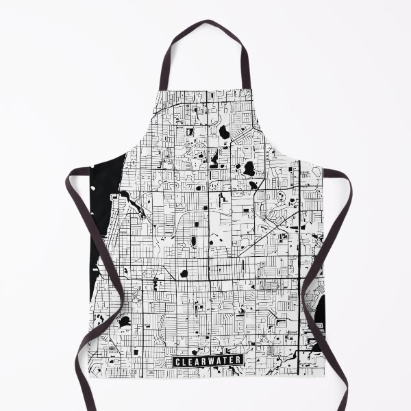 Item preview, Clearwater, Florida Street Map designed and sold by InkistPrints.