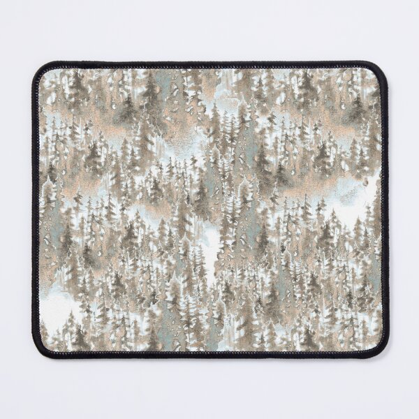 Item preview, Watercolor winter trees on cream and light blue designed and sold by victorsboutique.