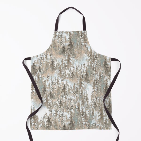 Item preview, Watercolor winter trees on cream and light blue designed and sold by victorsboutique.