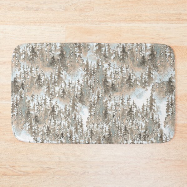 Item preview, Watercolor winter trees on cream and light blue designed and sold by victorsboutique.