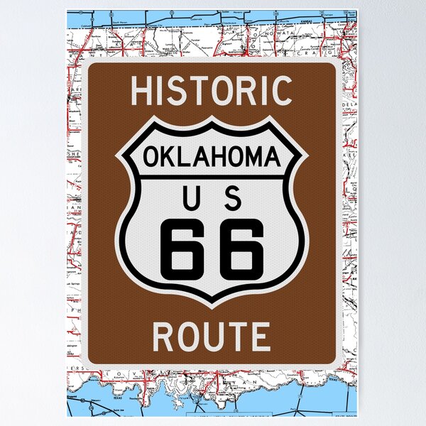 Item preview, Oklahoma Route 66 Marker 1 designed and sold by Enzwell.