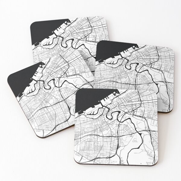 Item preview, Cleveland, Ohio Street Map designed and sold by InkistPrints.