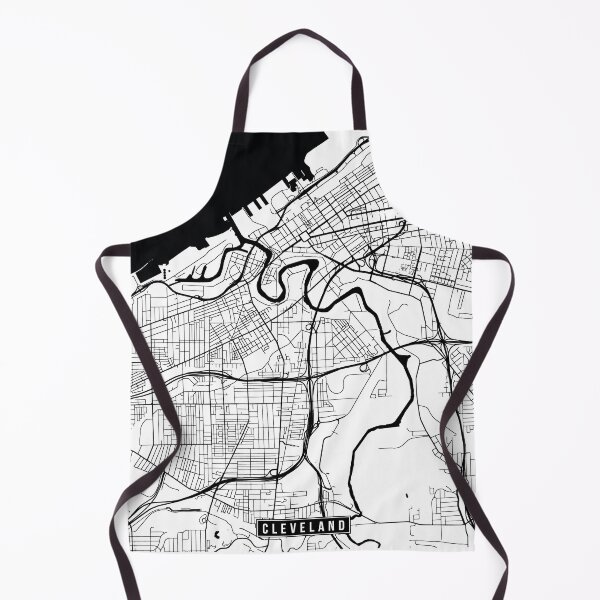 Item preview, Cleveland, Ohio Street Map designed and sold by InkistPrints.