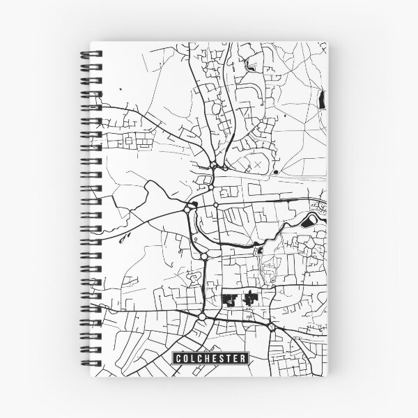 Item preview, Colchester, England Street Map designed and sold by InkistPrints.