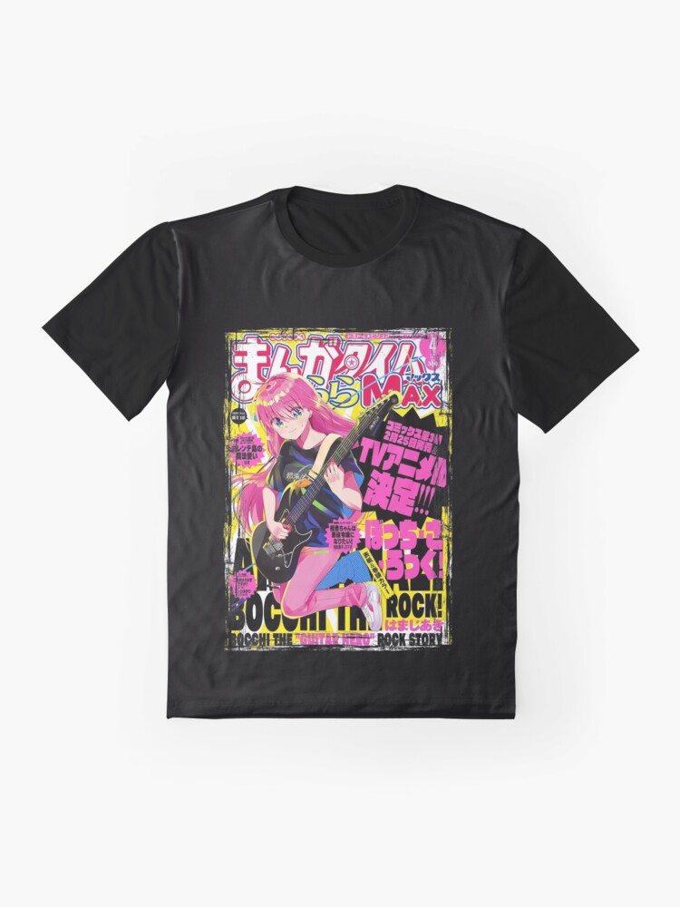 Aperçu 4 sur 5. T-shirt graphique avec l'œuvre Hitori Gotou - Bocchi le Rocher ! créée et vendue par Neelam789.