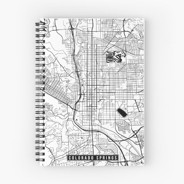 Item preview, Colorado Springs, Colorado Street Map designed and sold by InkistPrints.
