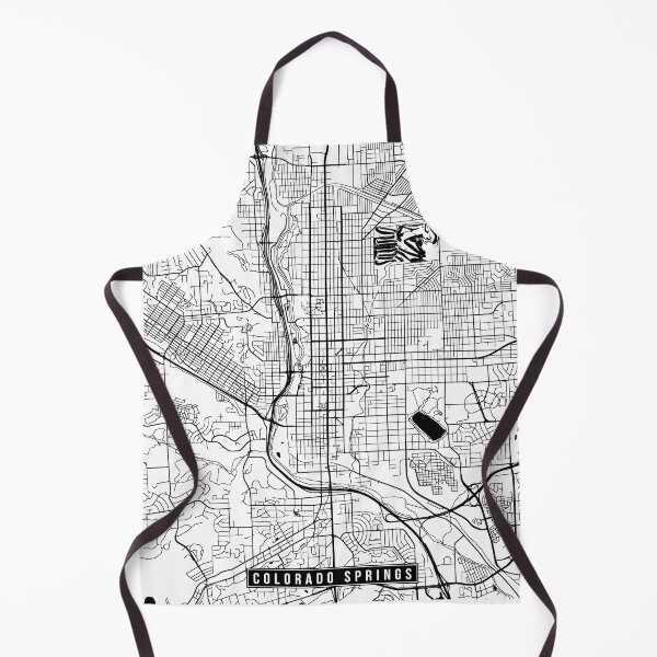 Item preview, Colorado Springs, Colorado Street Map designed and sold by InkistPrints.