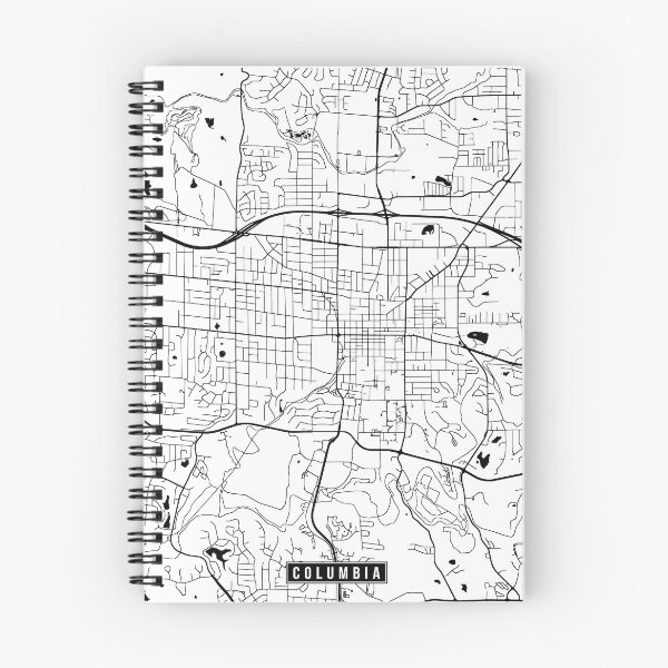 Item preview, Columbia, Missouri Street Map designed and sold by InkistPrints.