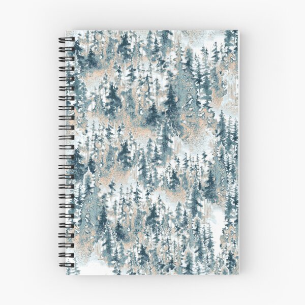 Item preview, Watercolor winter trees on blue and cream designed and sold by victorsboutique.