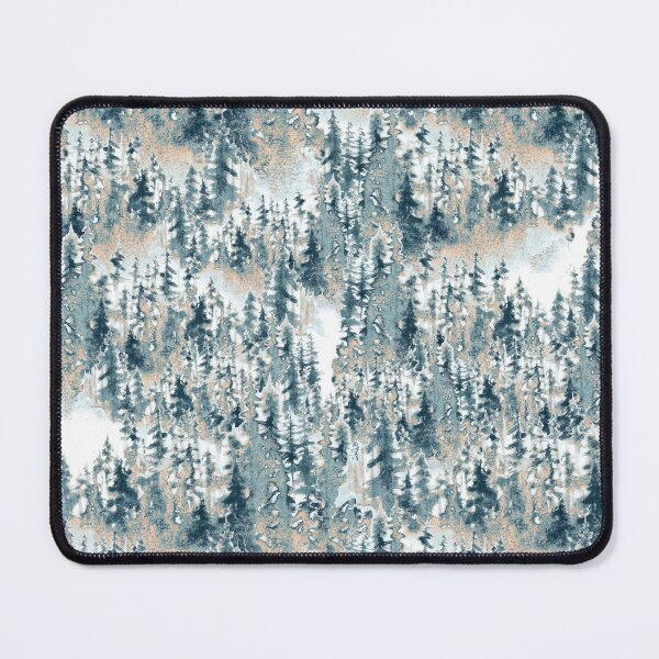 Item preview, Watercolor winter trees on blue and cream designed and sold by victorsboutique.