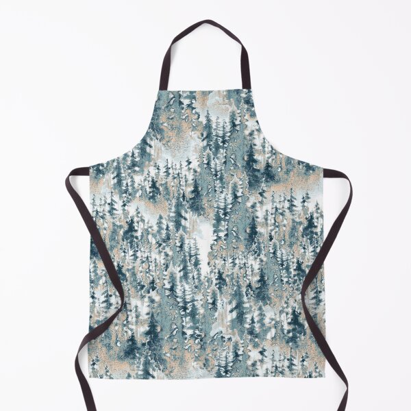 Item preview, Watercolor winter trees on blue and cream designed and sold by victorsboutique.