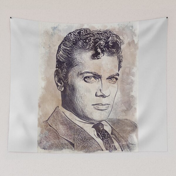Item preview, Tony Curtis Art - vintage watercolor - D43 designed and sold by DecoVintage.